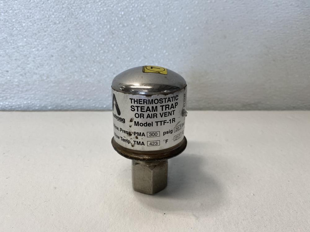 Armstrong 1/2" NPT Thermostatic Steam Trap or Air Vent TTF-1R, 300 PSIG